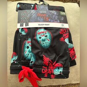 Bioworld Pajama Friday the 13th Men's Graphic Print Sleep Pants Size XL